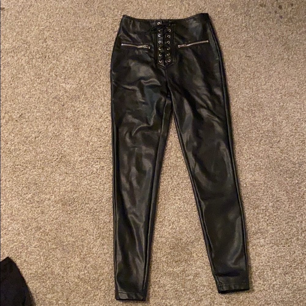 Faux Leather Pants